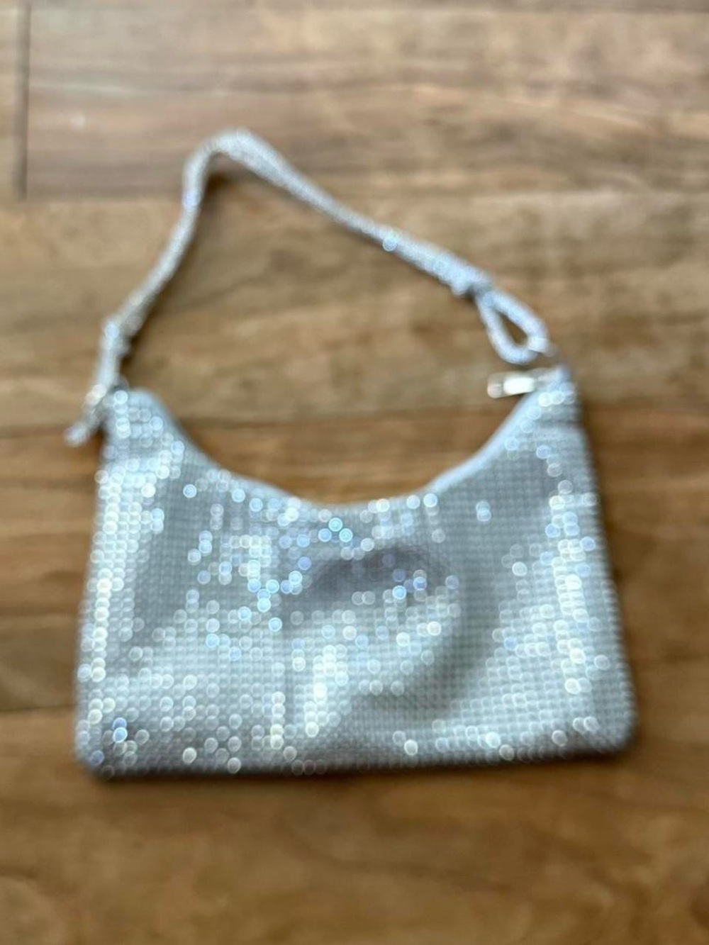 Silver Rhinestone Shoulder Bag - Picture 2 of 4